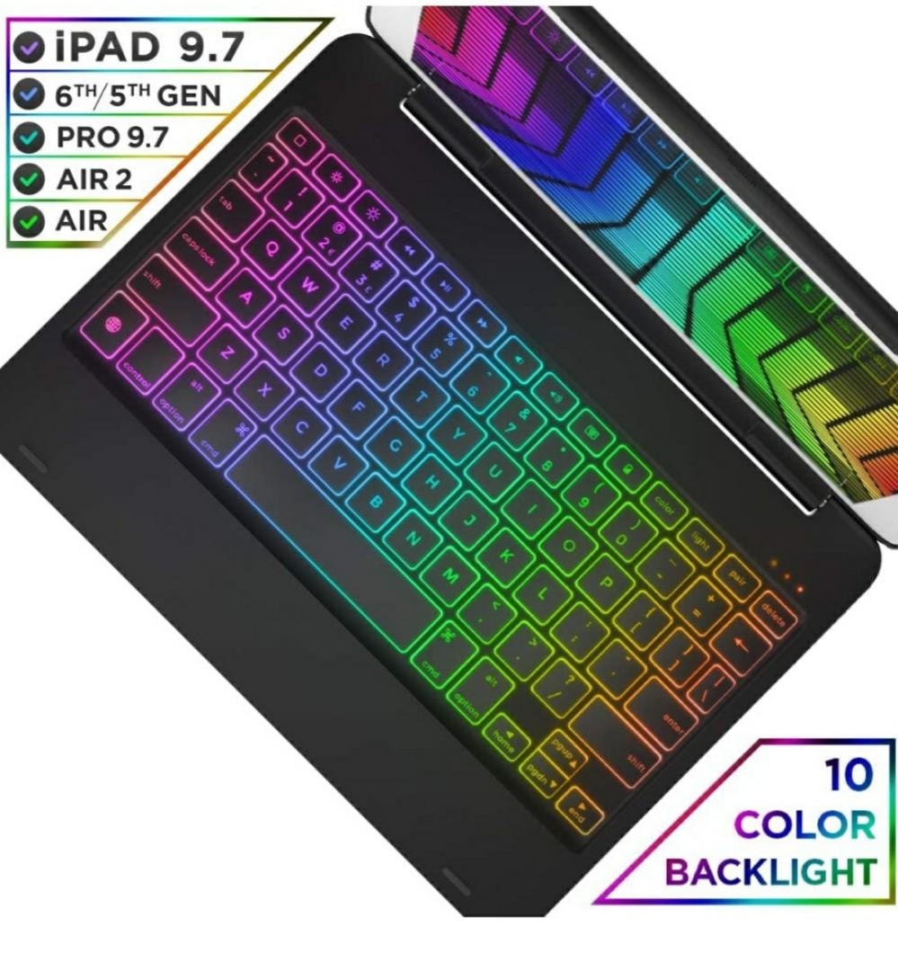 YEKBEE iPad Keyboard Case for iPad 2018 (6th Gen) iPad 2017 (5th Gen