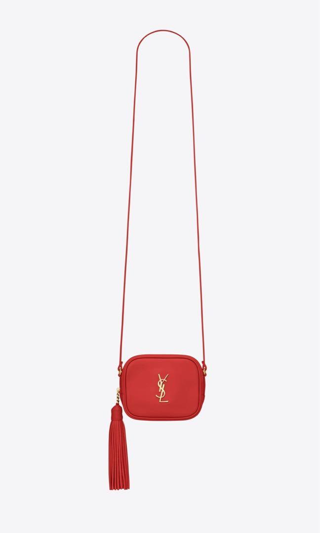YSL Monogram Blogger Bag Red