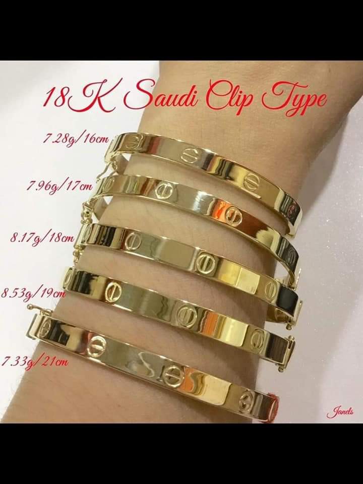 18K Saudi Gold Cartier Bangle VSPL 