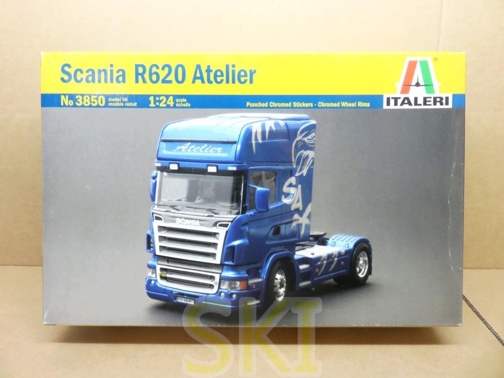 拖頭貨櫃車模型 中古品 Italeri 1 24 Scania R6 Atelier Model Kit 3850 玩具 遊戲類 玩具 Carousell
