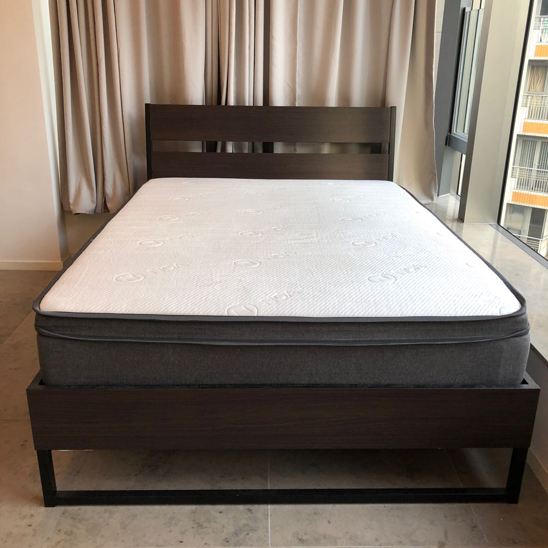 IKEA TRYSIL 雙人床架 Double Bed Frame, 傢俬＆家居, 傢俬, 床架及床褥 Carousell