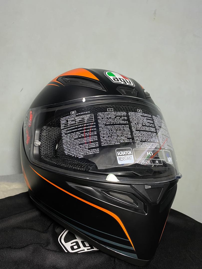 Agv k1 outlet warmup orange