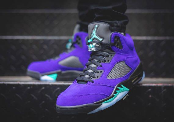 Purple grape hotsell 5 jordans