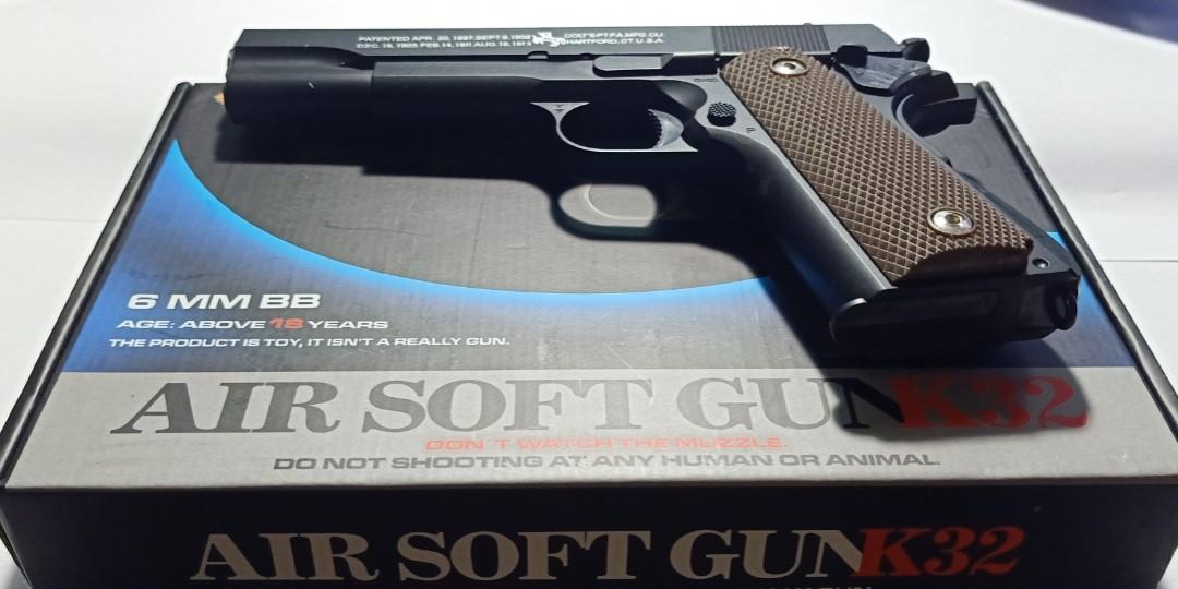 COLT 1911 STYLE TOY GUN Smart K32 SPRING POWERED FULL METAL on Carousell