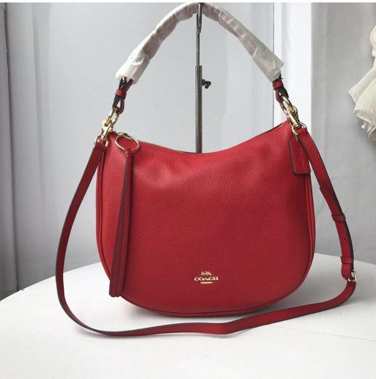 real leather coach hobo bag