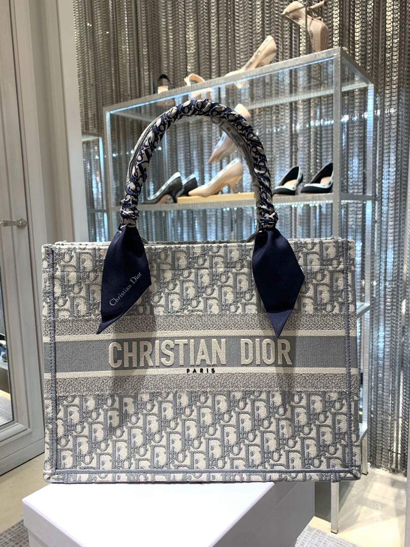Authentic Dior small book tote (twilly excluded)