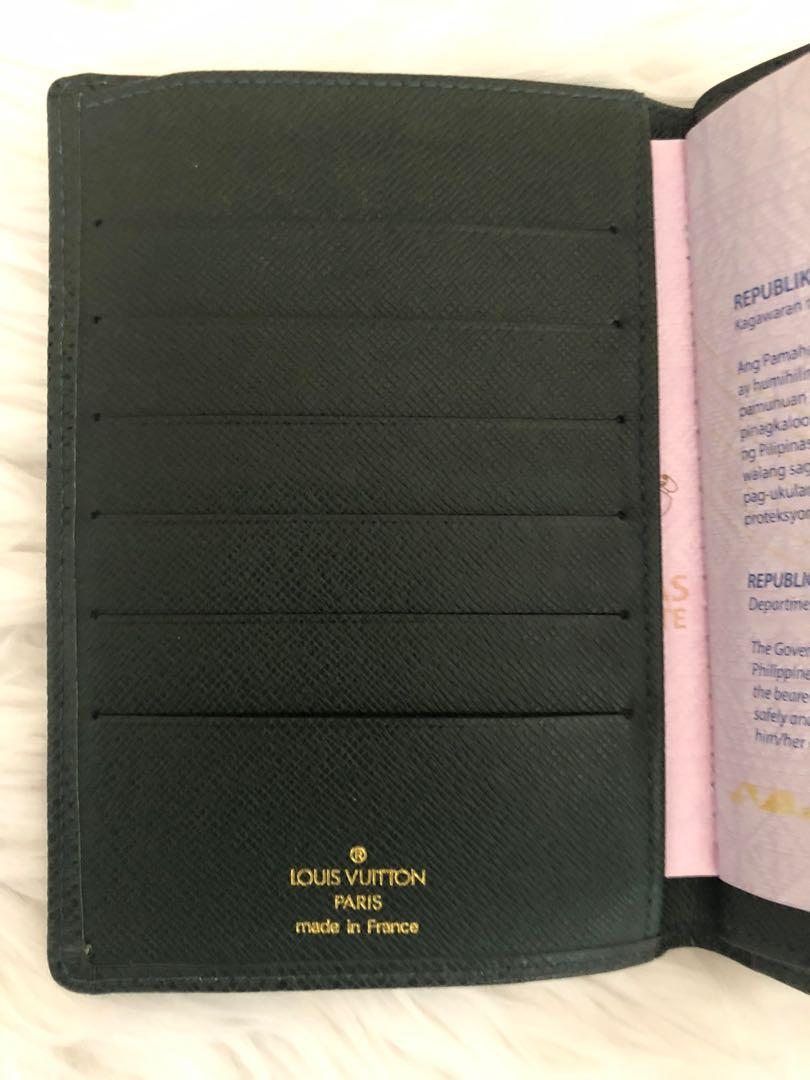 Authentic Louis Vuitton Passport Holder, with date code, taiga leather,  Luxury, Bags & Wallets on Carousell