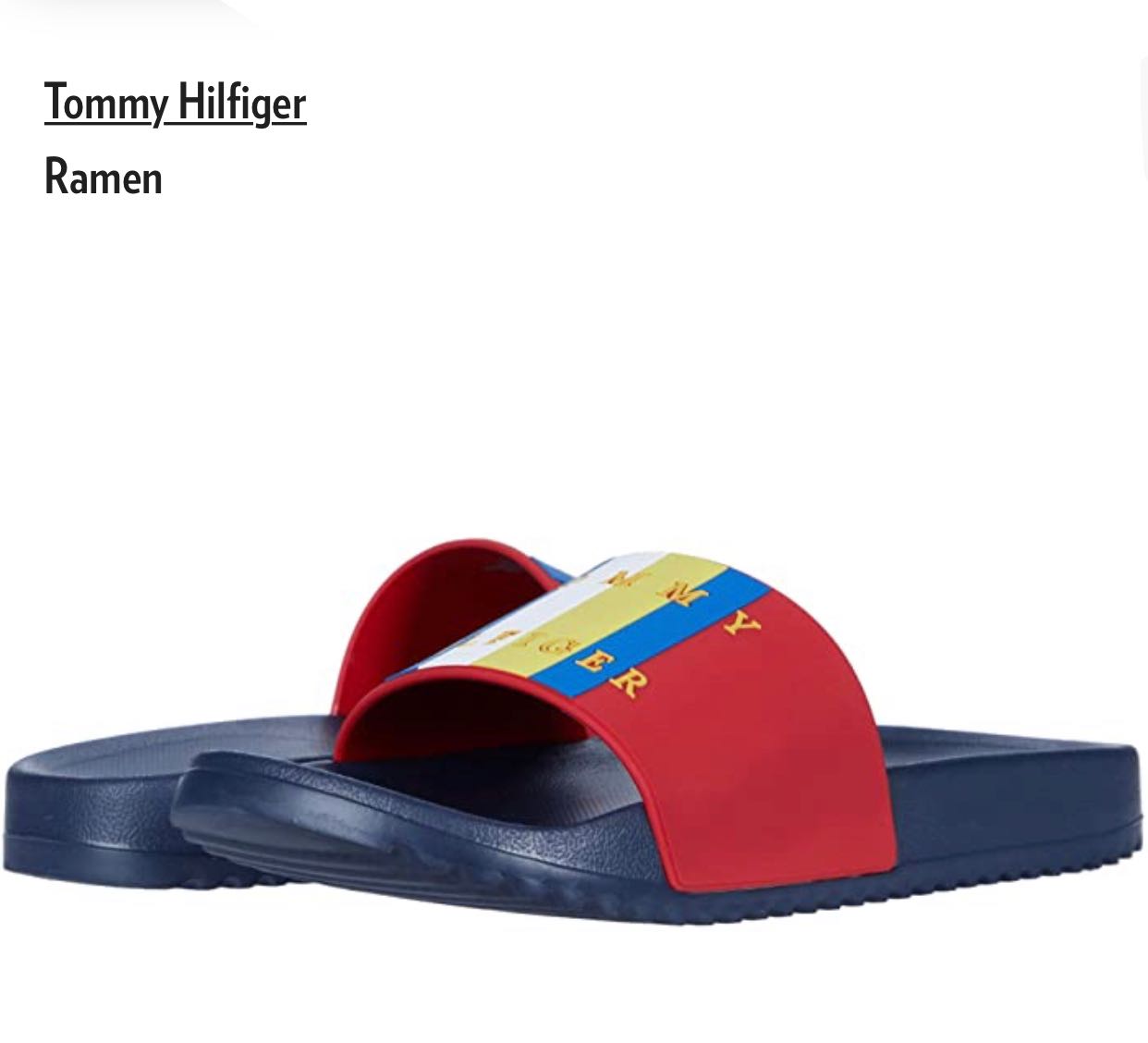 tommy hilfiger slides red