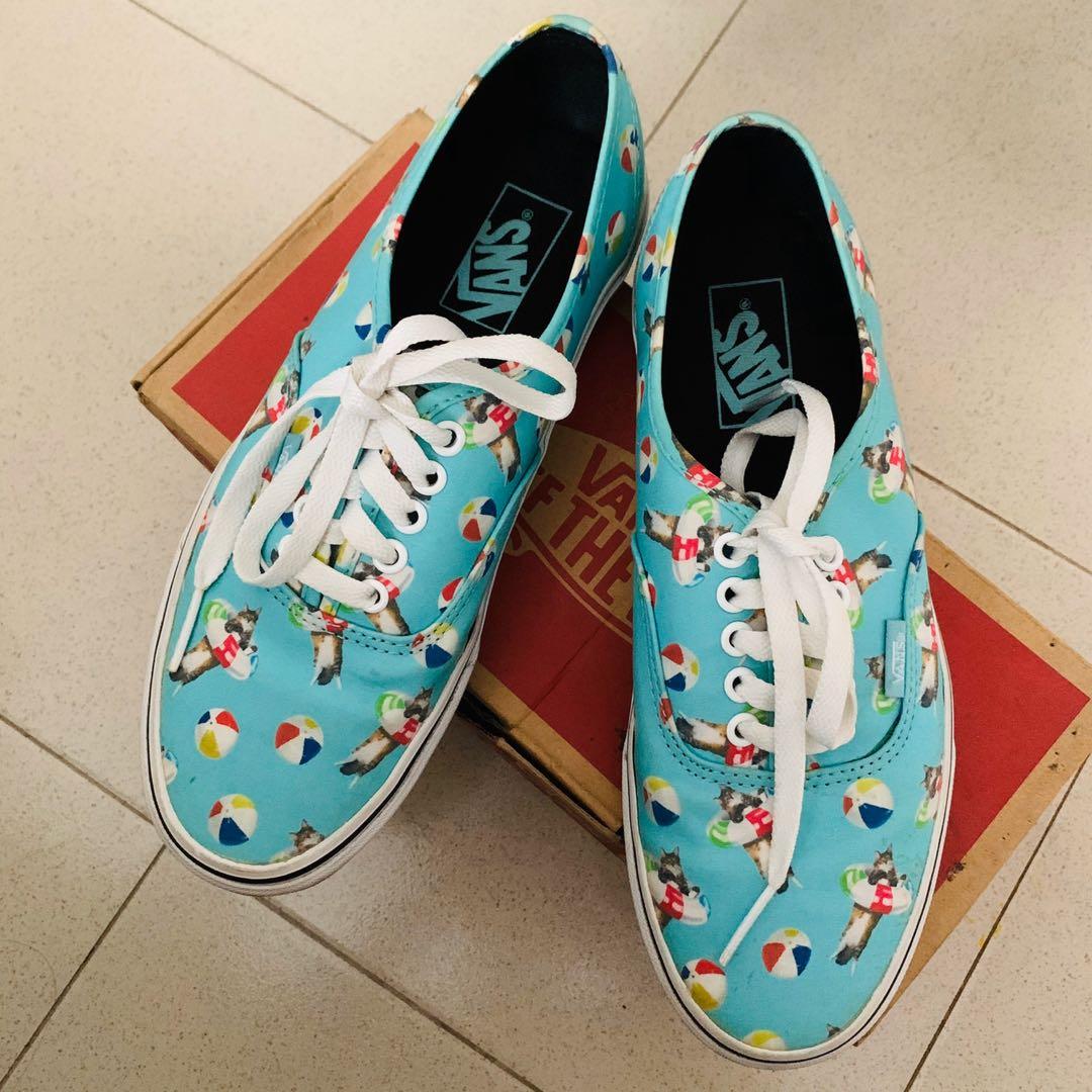 teal authentic vans