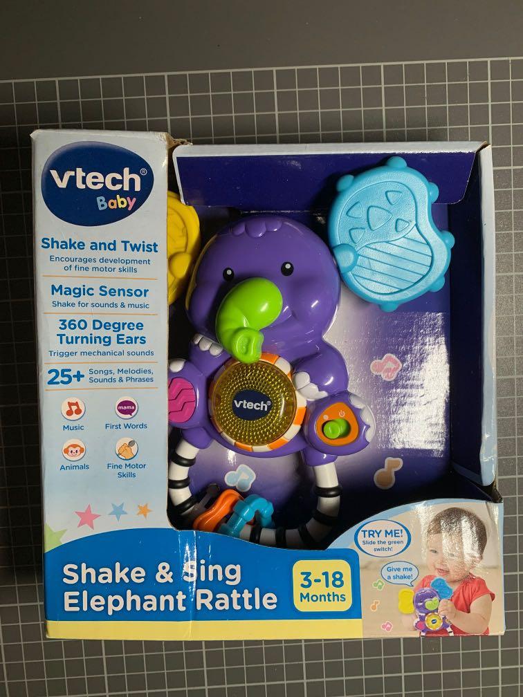 vtech shake and sing elephant rattle