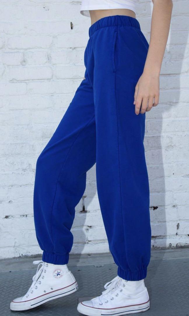 BNWT brandy melville rosa sweatpants blue Women s Fashion Bottoms Other Bottoms on Carousell