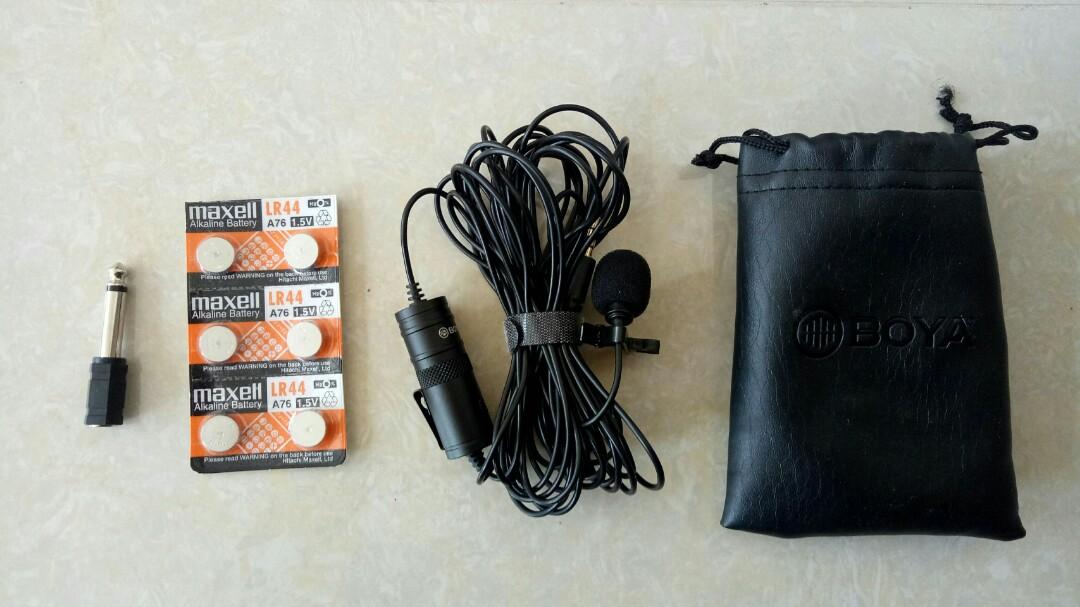 Wired Microphone Boya By M1 Free 6 Batteries Electronics Audio On Carousell