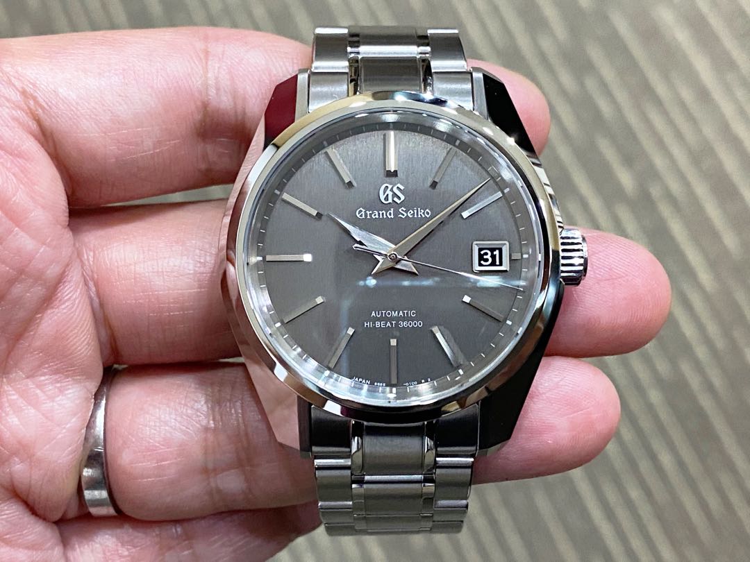 Brand New Grand Seiko Hi Beat Brushed Grey SBGH279, Luxury, Watches on  Carousell
