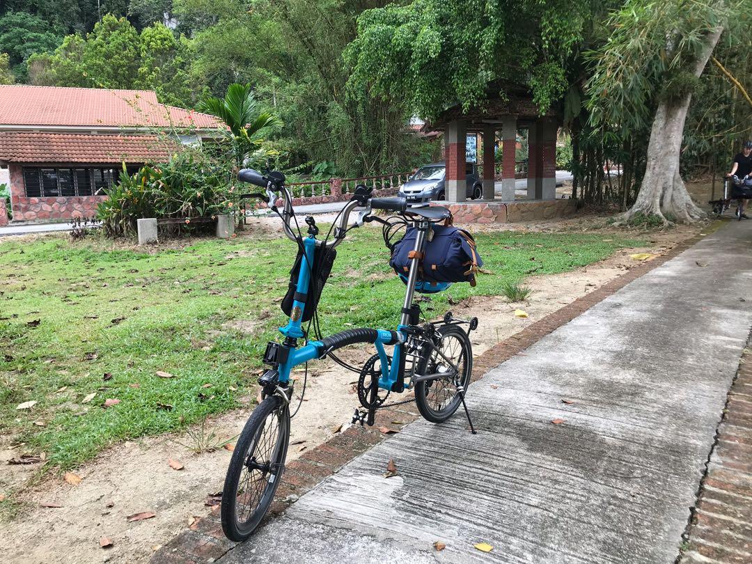 Brompton Lagoon Blue speed Ti model, Sports Equipment, Bicycles