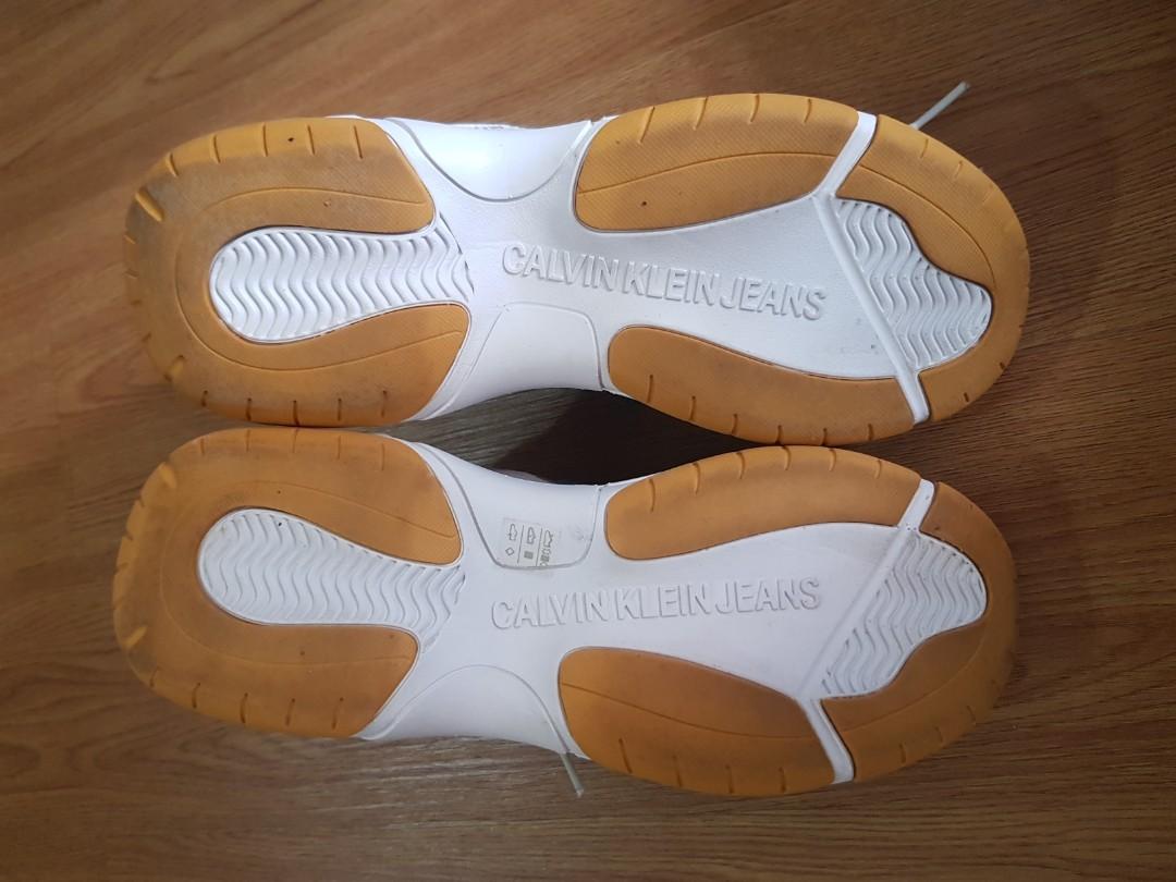 Calvin klein mint multi maya mesh and suede fashion trainers shop