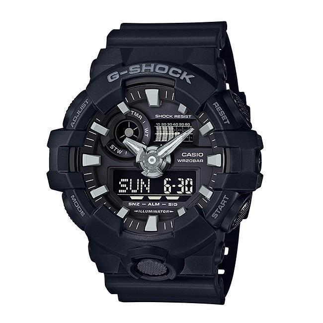 Casio G Shock GA 700 1B All Black Analog Digital Men s Watch GA