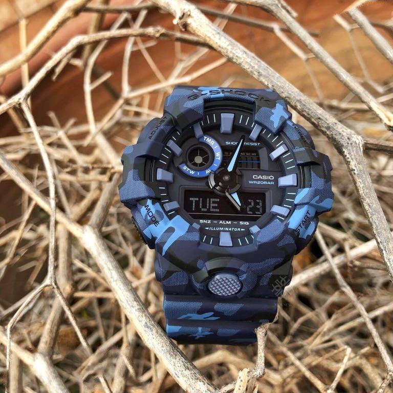 G shock blue discount camo