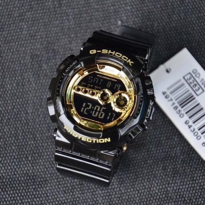 G shock gd 100 gold on sale