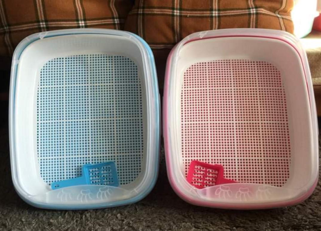 cat litter box with strainer