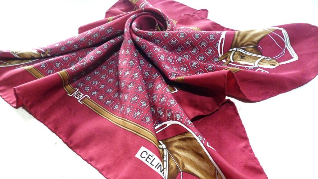 Celine silk scarf outlet