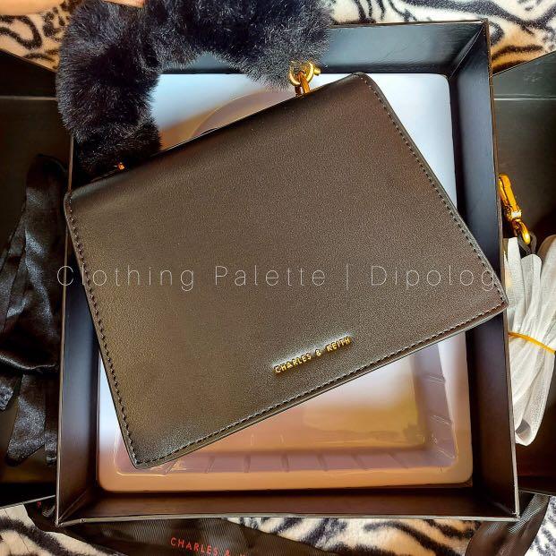 Charles & keith best sale plush powder bag