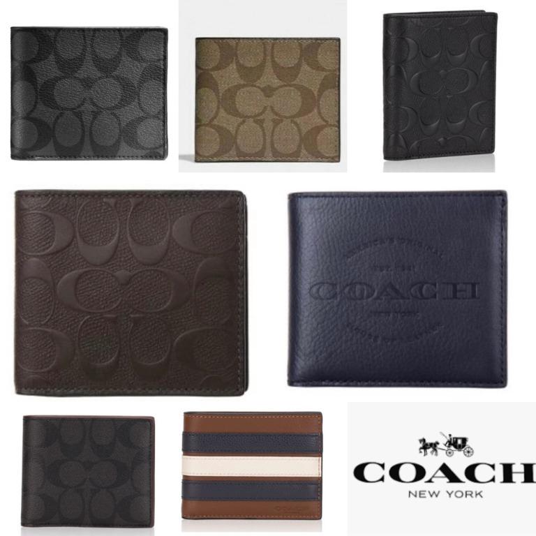 COACH MEN WALLET BRAND NEW PRICE RANGE FROM 99 199