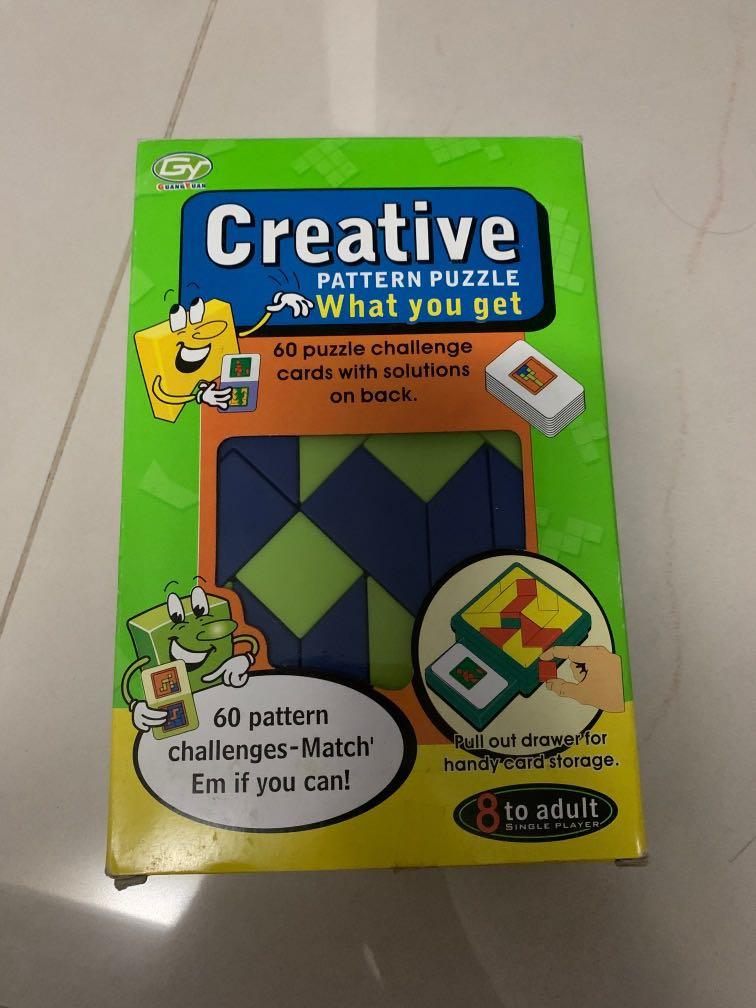 Creative pattern puzzle (Category: Board Games & Puzzles) located in Singapore. Submitted by dazzlegal (Listing ID 1020193422, Image 1). Description: For mind and visualization training.. can also train kids to be patient...