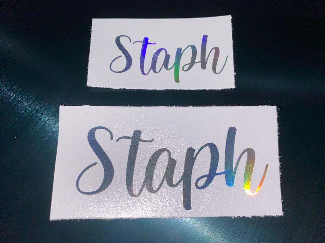 customised vinyl decals name stickers waterproof durable