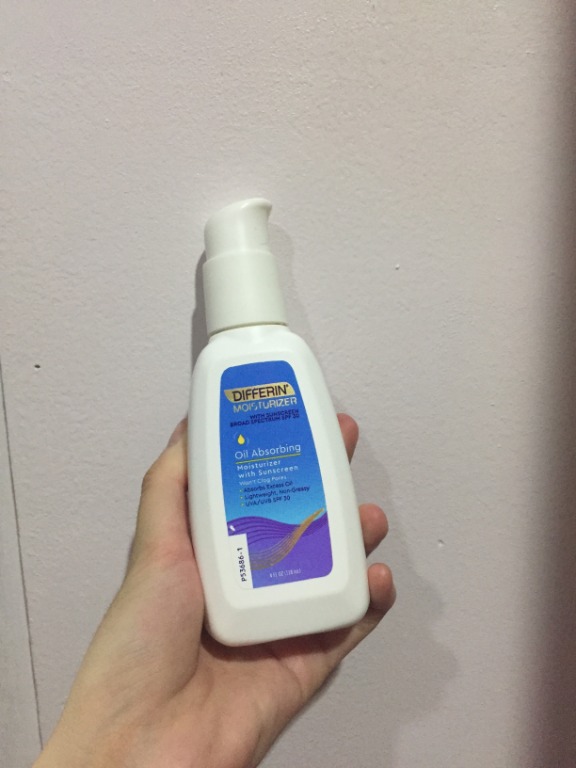 differin oil absorbing moisturizer with sunscreen