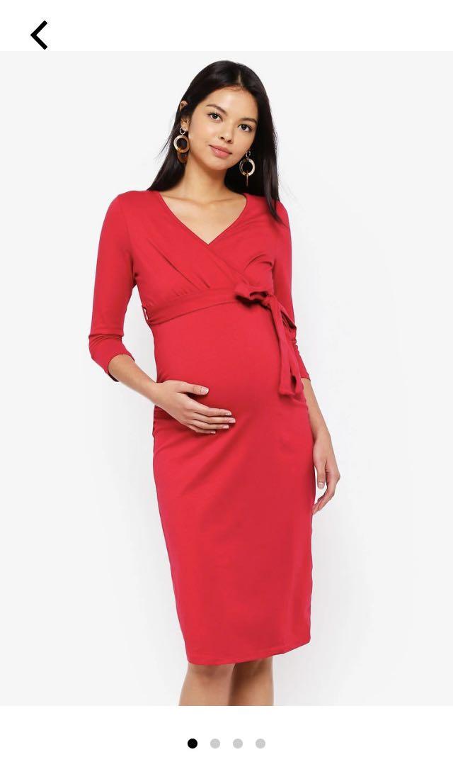 Dorothy Perkins Maternity Red Dress