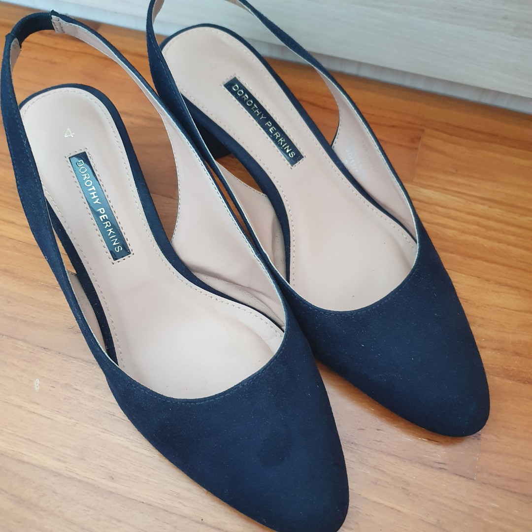 dorothy perkins navy court shoes