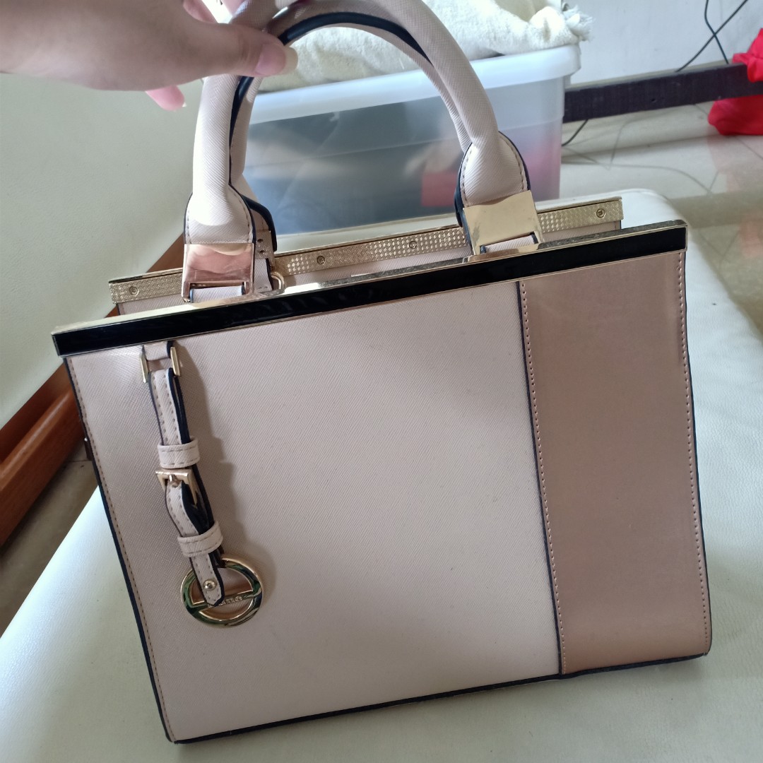 dune rose gold bag