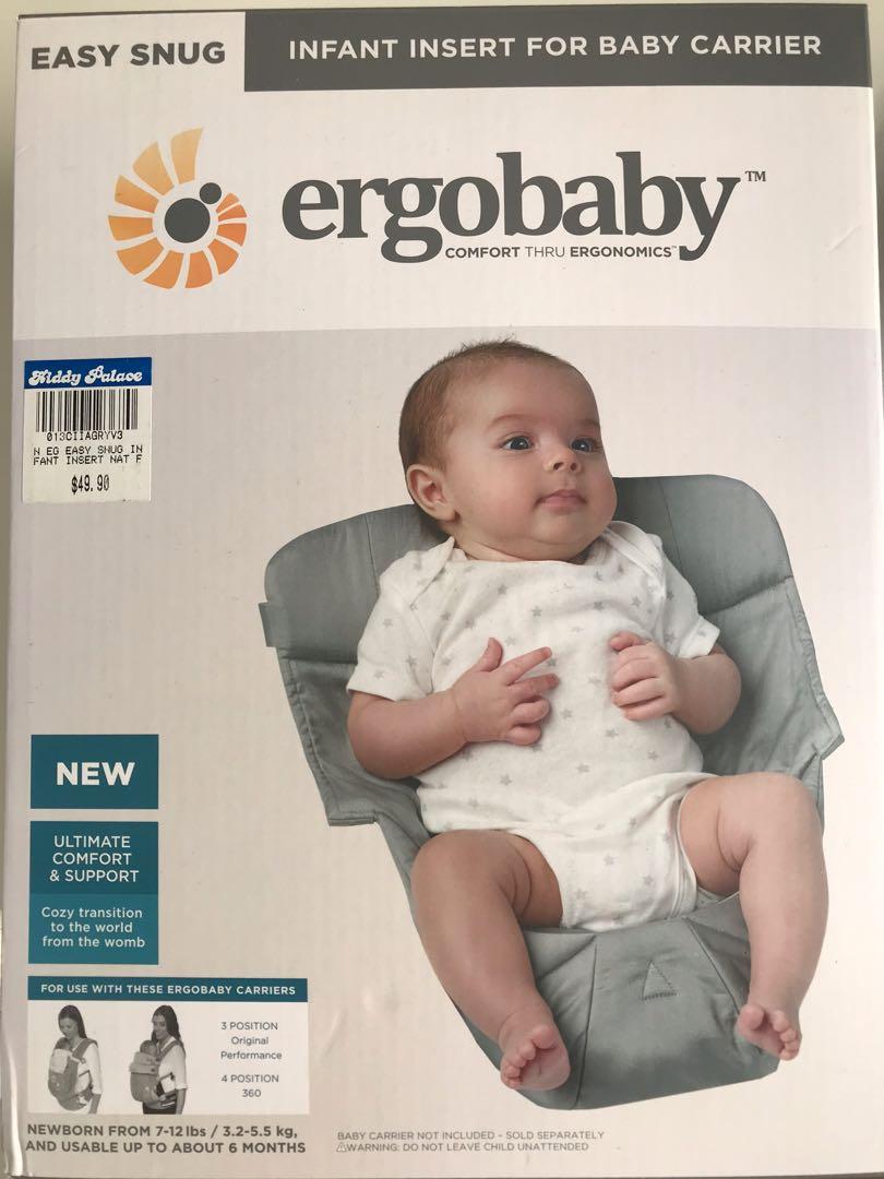 how to use ergobaby newborn insert