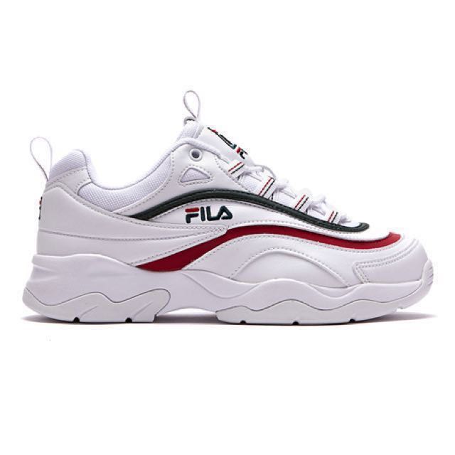 fila ray red and green