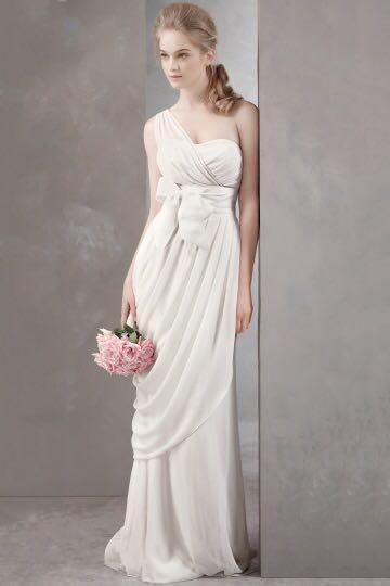White by discount vera wang bridesmaid
