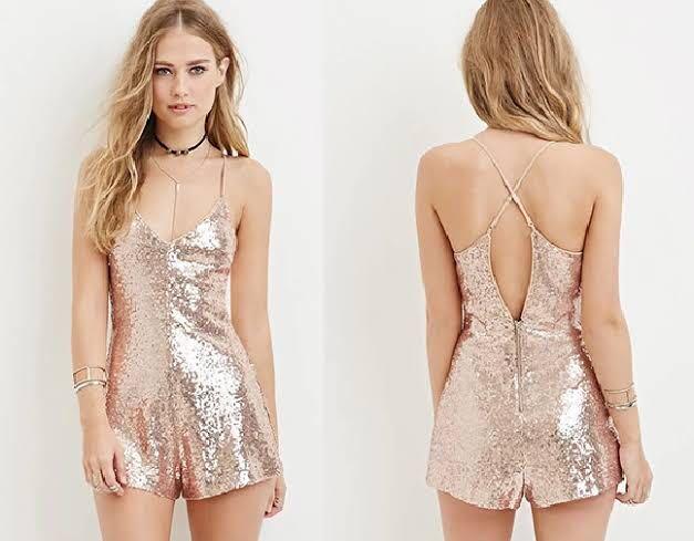 Rose gold romper forever 21 outlet