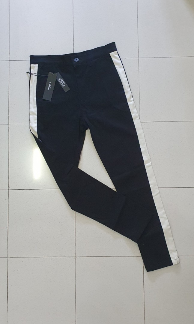 Forever 21 side stripe pants discount
