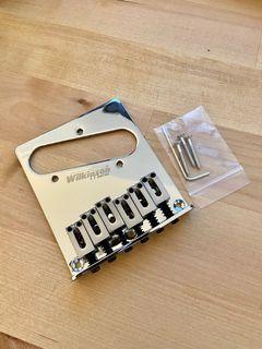 Genuine Wilkinson Telecaster Bridge for American Standard Tele Guitar, Chrome