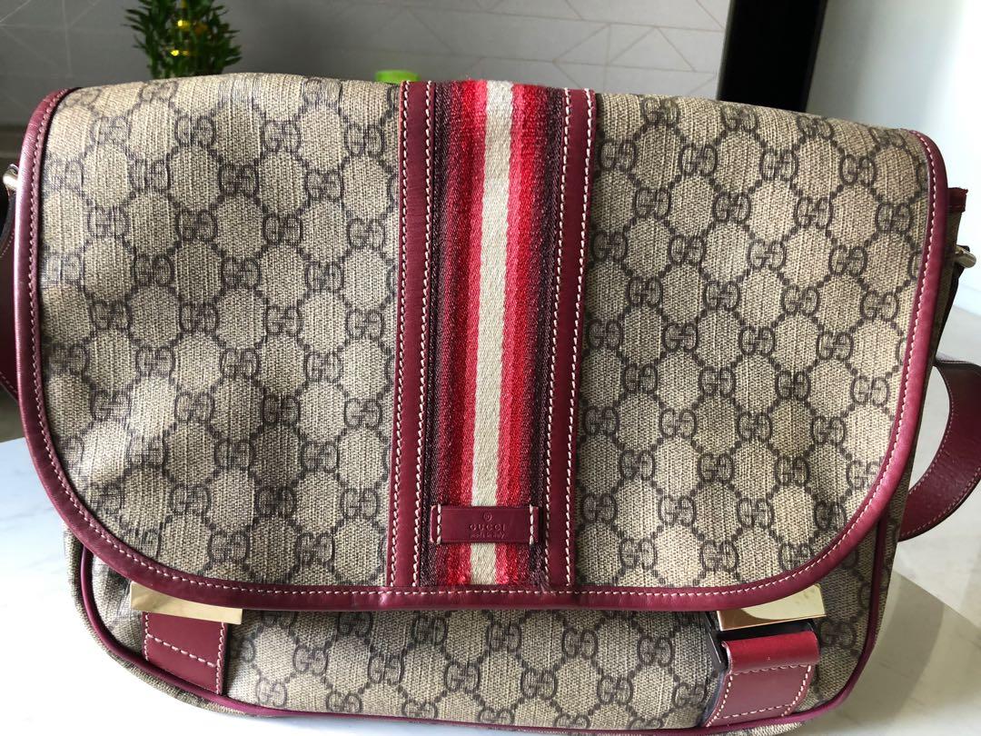 Gucci bag red hotsell stripe