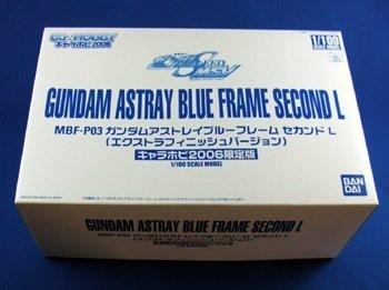 Gundam Astray Blue Frame Second L Extra Finish Ver (Category: Gundam Model Kits) located in Singapore. Submitted by newfox.54d937 (Listing ID 1020203351, Image 1). Description: 1/100 Limited Edition Runners Sealed Free Delivery.