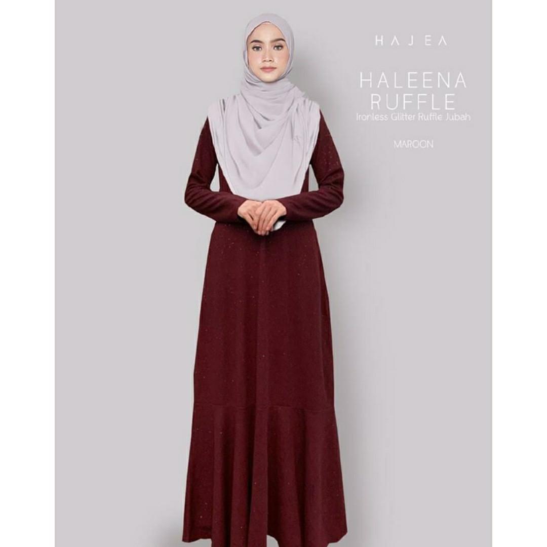 jubah ruffle
