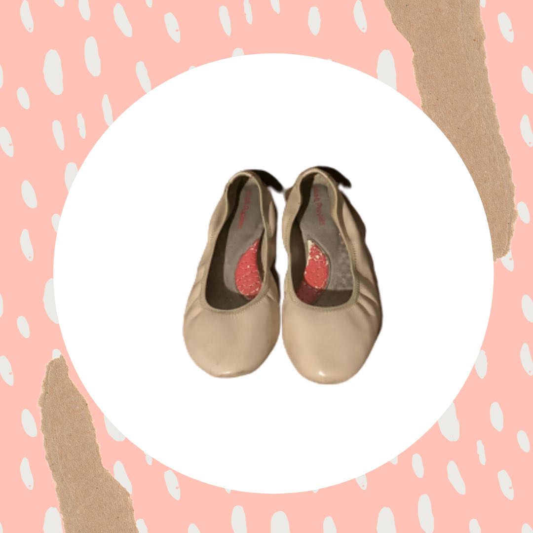 Hush puppies nude ballet flats hotsell