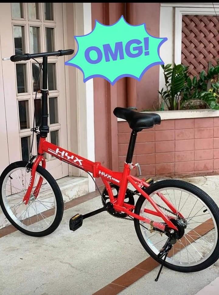 Hyx folding store bike