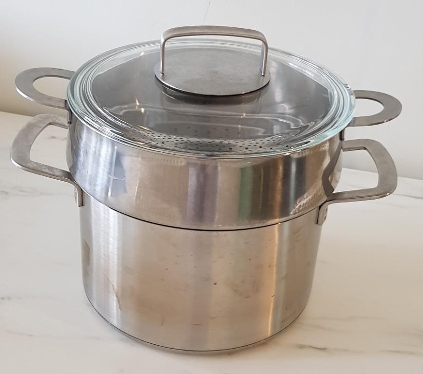 Ikea 365 Pot With Lid Stainless Steel With Glass Lid Stabil Steamer Insert Stainless Steel Home Appliances Kitchenware On Carousell