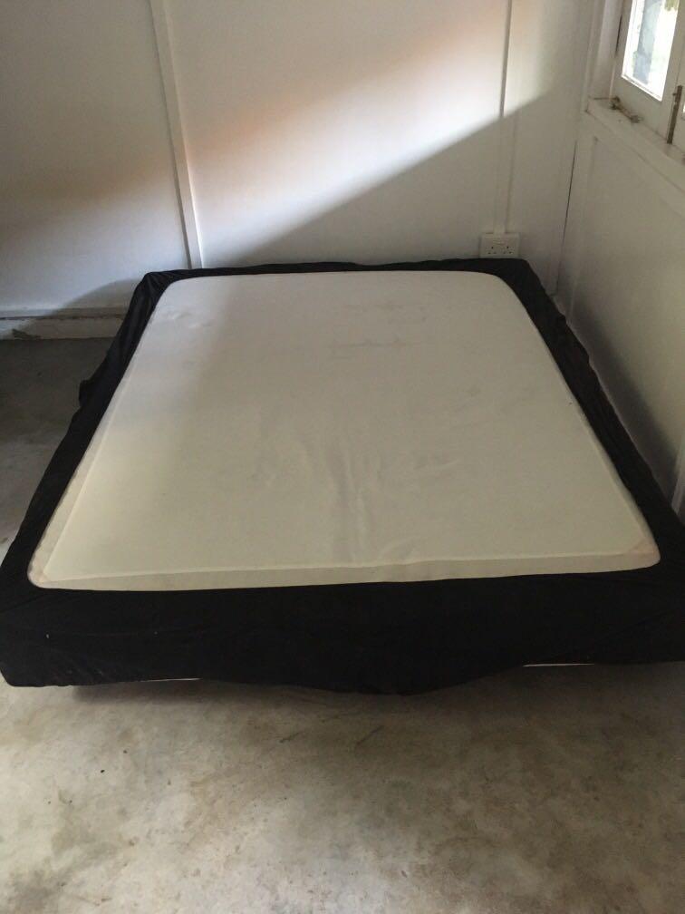 Ikea bed base queen size , Furniture & Home Living, Furniture, Bed