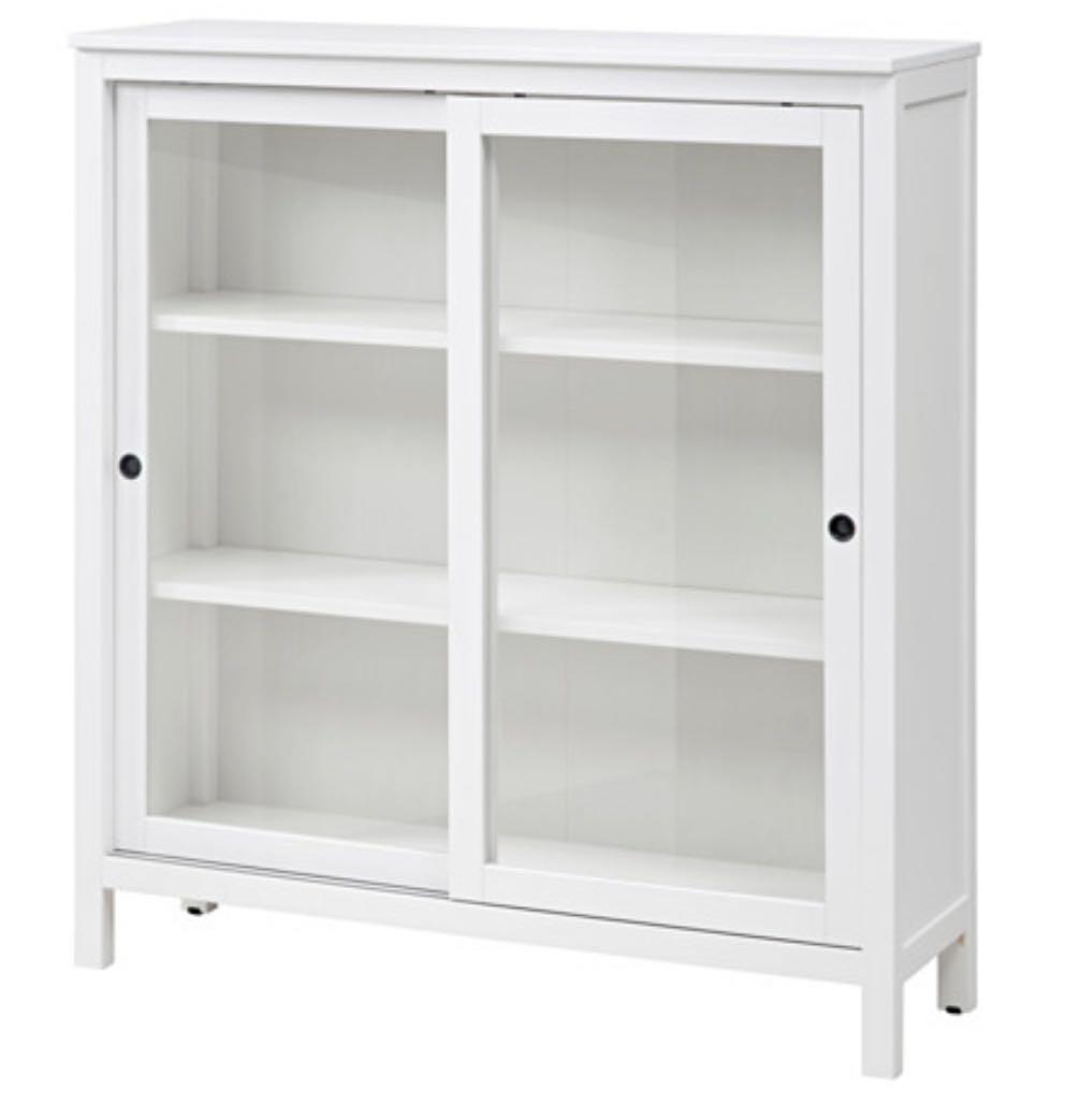 Ikea Malsjo Havsta Idasen Glass Door Cabinet White Furniture Shelves Drawers On Carousell