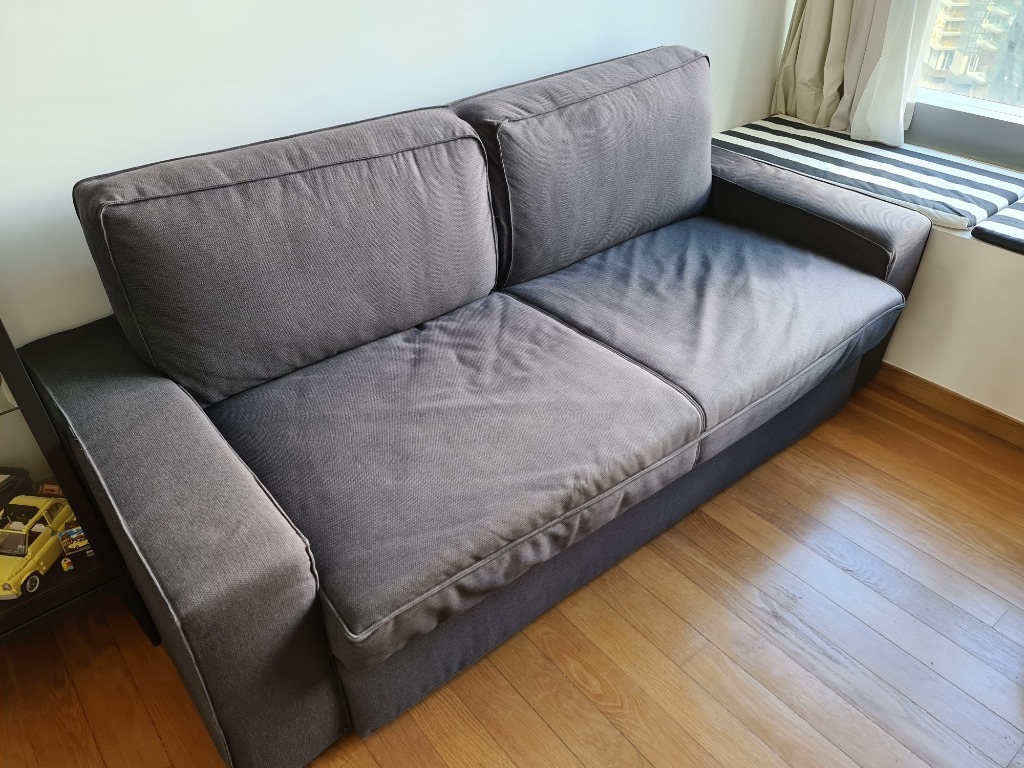 Ikea Vilasund Sofa Bed Three Seater, Furniture, Sofas on Carousell