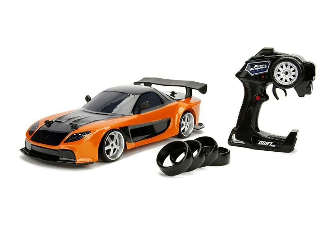 Jada Toys Fast And Furious Han's Mazda Rx7 Drift Rc Car 1 10 Scale C9A