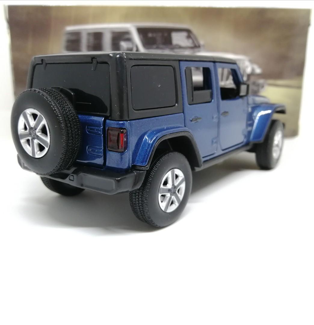 Jeep Wrangler Rubicon 5 Door Diecast Scale Model Toy Car Color Blue,  Hobbies & Toys, Toys & Games on Carousell
