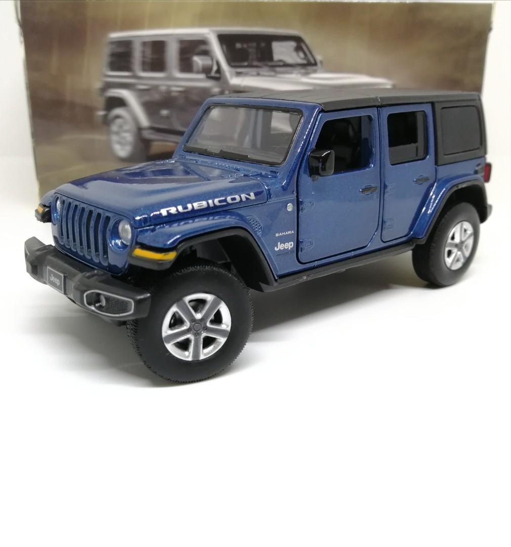 Jeep Wrangler Rubicon 5 Door Diecast Scale Model Toy Car Color Blue,  Hobbies & Toys, Toys & Games on Carousell